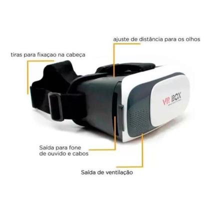 Imagem de Óculos Vr Box 2.0 + Controle Bluetooth  Realidade Virtual 360 Jogos E Filmes 3d