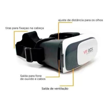 Imagem de Óculos Vr Box 2.0 Realidade Virtual + Controle Cardboard 3d