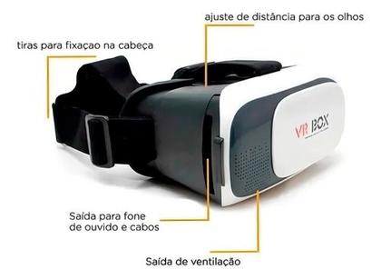 Imagem de Oculos Vr Box 2.0 Realidade Virtual + Controle Cardboard 3d