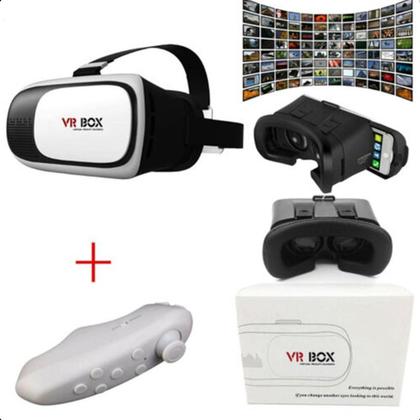 Imagem de Óculos VR Box 2.0 Realidade Virtual para Celular, 3D + Controle Inovador