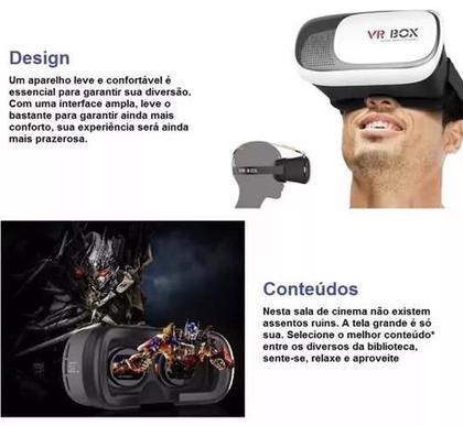 Imagem de Oculos Vr Box Realidade Virtual 3d + Controle bluetooth