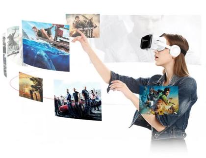 Imagem de Oculos Vr Realidade Virtual 3d Com Fone De Ouvido Bluetooth Shinecon