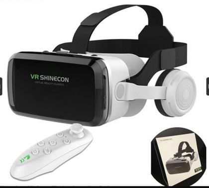 Imagem de Oculos Vr Realidade Virtual 3d Com Fone De Ouvido Bluetooth Shinecon