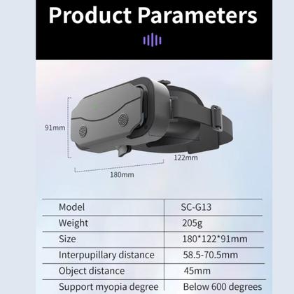 Imagem de Óculos Vr Shinecon G13 3d Sem Fio Para Games