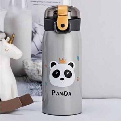 Imagem de OFERTA Garrafa Térmica de 350ml De Aço Inox Vedação Infantil Com Canudo De Silicone Flexível
