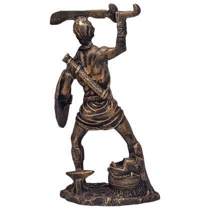 Imagem de Ogum Orixá Africano Umbanda Candomblé Estatueta Resina 23cm
