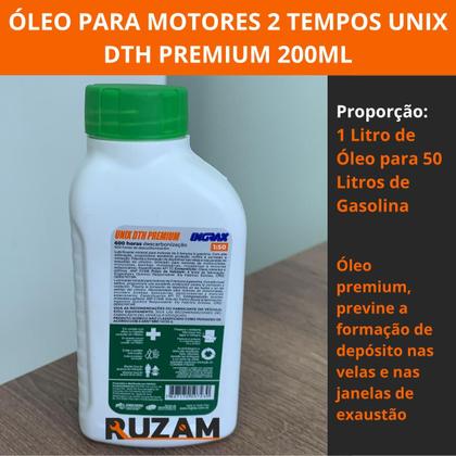 Imagem de Oleo 2 Tempos Descarbonizante 200ML 1 para 50 Unix DTH Premium