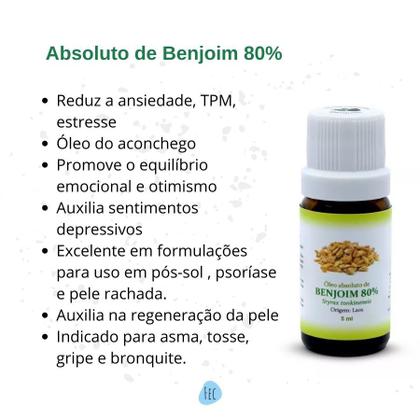 Imagem de Óleo Absoluto De Benjoim 80% 5ml Harmonie Puro E Natural