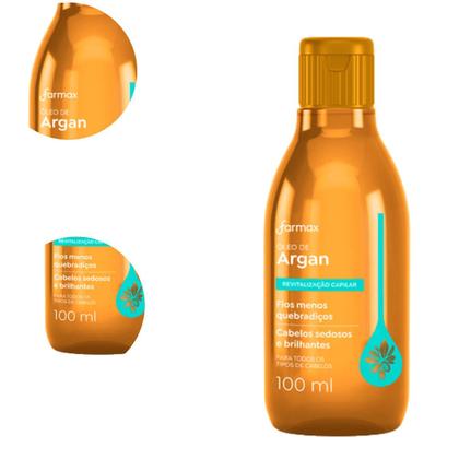 Imagem de Óleo Capilar Corporal Argan Farmax 100ml Hidratação Intensa