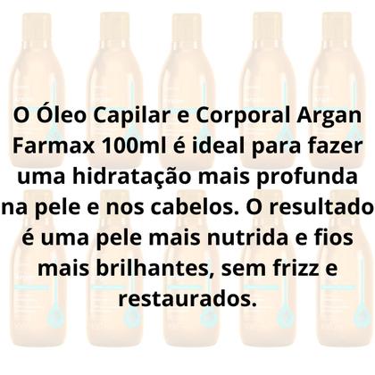 Imagem de Óleo Capilar Corporal Argan Farmax 100ml Hidratação Intensa