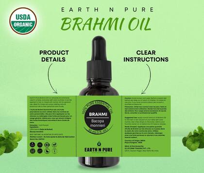 Imagem de Óleo Capilar EARTH N PURE Brahmi Prensado a Frio 30 ml