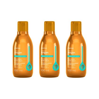 Imagem de Oleo Capilar Farmax 100ml Argan-Kit C/3un