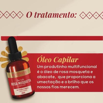 Imagem de Óleo Capilar Rosa Mosqueta Crespos 40ml - Bio Extratus