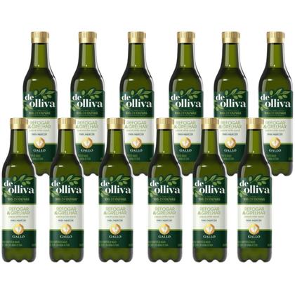 Imagem de Oleo Composto Gallo de Olliva Extra Pet 500ml Kit Com 12