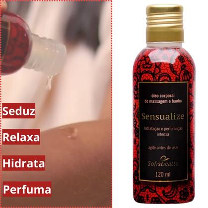Imagem de Óleo Corporal Sensulize + Gel Hidrante Corporal Sensação Sweet Girl Morango e Chantilly Natulife