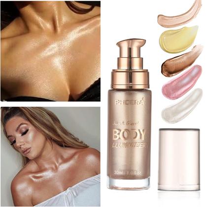 Imagem de Óleo Corporal Shimmer Lezero à Prova D'Água - Longa Duração, 30ml - Bronze