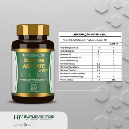 Imagem de Oleo de abacate com vitaminas 1000mg 60 caps hf suplements