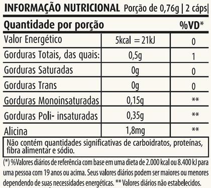 Imagem de Óleo De Alho 380mg 60 Cáps Apisnutri - SV