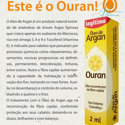 Imagem de Oleo de Argan Ouran 2ml Kit Com 03 unidades - Arovitel