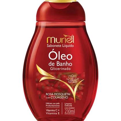 Imagem de Óleo de Banho Glicerinado Rosa Mosqueta com Colágeno 230ml - Muriel