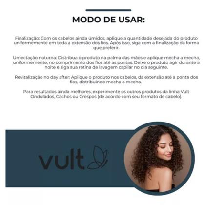 Imagem de Óleo de Cabelo Finalizador Umectação Ondulados Cacheados Crespos 90ml Vult