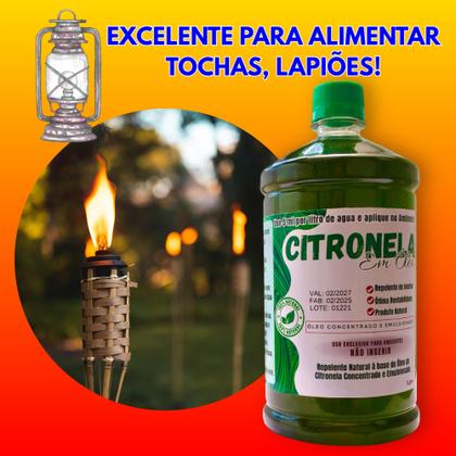 Imagem de Óleo de citronela concentrado 2x1l  solução natural - spray gratis