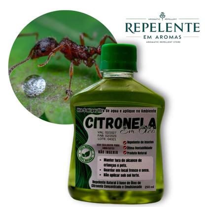 Imagem de Óleo de Citronela Repelente Concentrado - 1x250ml - faz 50 litros de produto pronto Uso
