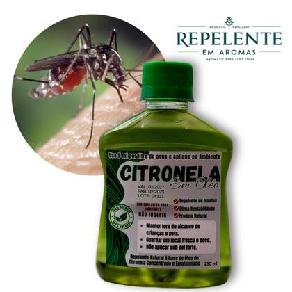 Imagem de Óleo de Citronela Repelente Concentrado - 1x250ml - faz 50 litros de produto pronto Uso
