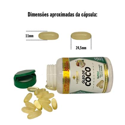 Imagem de Óleo de Coco 120 Cápsulas La San Day