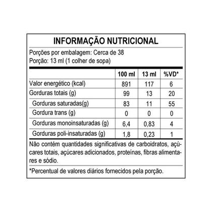 Imagem de Óleo de Coco Extra Virgem 500ml - ApisNutri