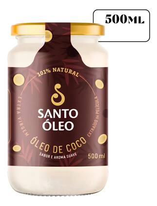 Imagem de Óleo De Coco Extra Virgem 500ml Santo Óleo