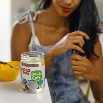 Imagem de Óleo de Coco Extra Virgem 500ml Vidro Coco Show - Copra
