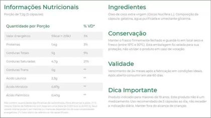 Imagem de Óleo de Coco Extravirgem 120 cápsulas - Copra