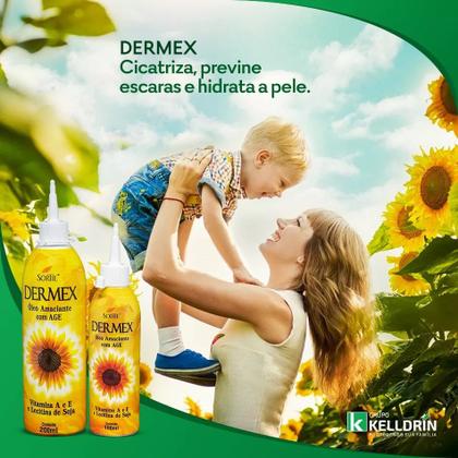 Imagem de Óleo De Girassol Corporal Dermex Sortie Amaciante Com AGE 200ml