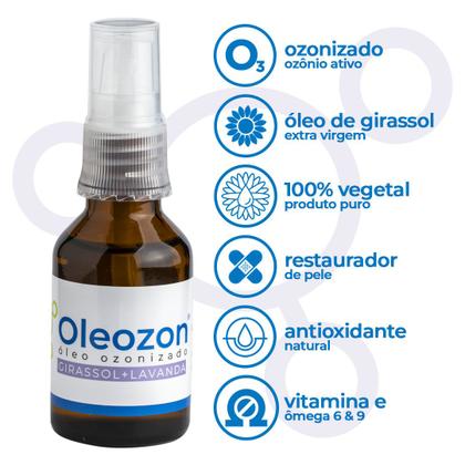 Imagem de Óleo de Girassol Ozonizado + Lavanda Oleozon 30ml - 6 unidades