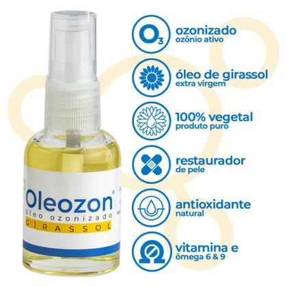 Imagem de Óleo de Girassol Ozonizado Oleozon 30ml - 2 unidades