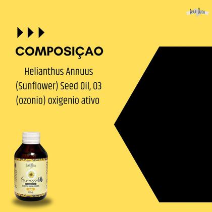 Imagem de Óleo De Girassol Puro C/ Ozônio Ultra Concentrado Refil de 100ml