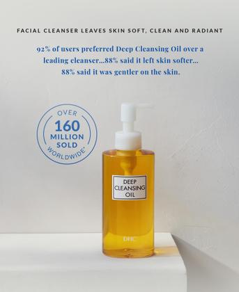 Imagem de Óleo de limpeza facial e creme labial DHC Deep Cleansing Oil