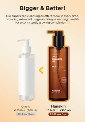 Imagem de Óleo de limpeza Hanskin BHA Pore Gentle Blackhead 300mL