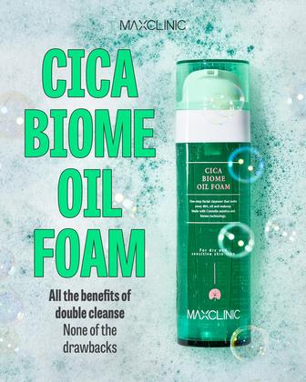 Imagem de Óleo de limpeza para espuma MAXCLINIC Cica Biome 115mL