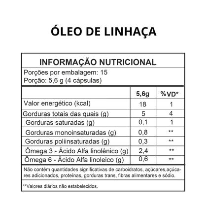 Imagem de Óleo de Linhaça 1000mg Com 60 Cápsulas Fitoprime