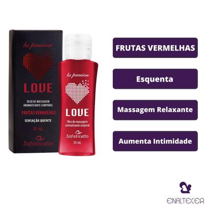 Imagem de Óleo de Massagem Corporal Beijável Love Frutas Vermelhas