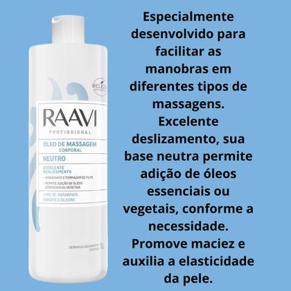 Imagem de Oleo de Massagem Neutro Raavi 1L