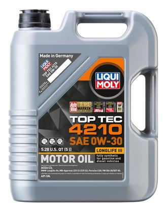 Imagem de Óleo de motor Liqui Moly TOP TECH 4210 0W30 5L (caixa de 1)