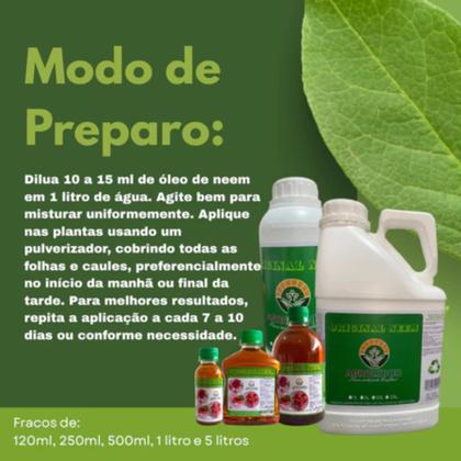 Imagem de Óleo de Neem Concentrado 2 LITROS (Rende 600 Litros) - AGROLIDHER