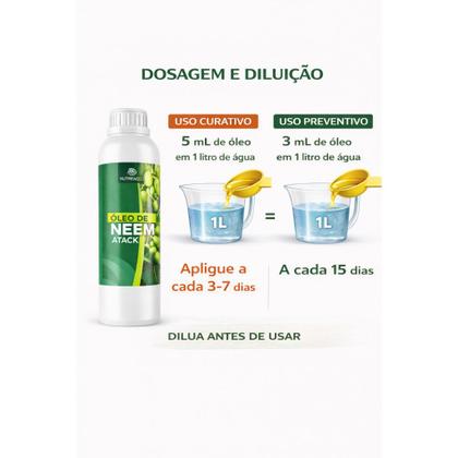 Imagem de Óleo De Neem Concentrado 5 Litros Atack Puro e Efetivo 1x Unidade