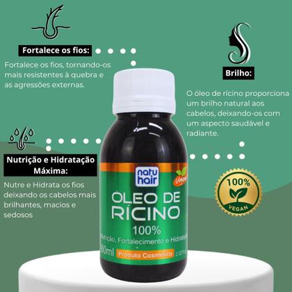 Imagem de Óleo de Rícino Natuhair 60ml x2 un