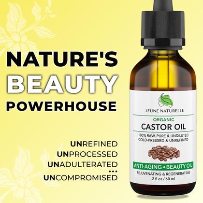 Imagem de Óleo de Rícino Orgânico Jeune Naturelle - Prensado a Frio - 60ml