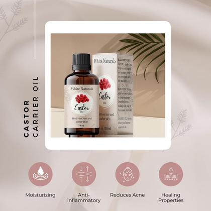 Imagem de Óleo de rícino White Naturals 100% puro natural prensado a frio 120 ml