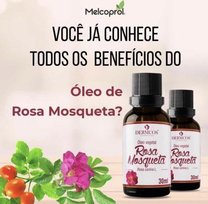 Imagem de Óleo de Rosa Mosqueta Clareador de Manchas Dermcos 30ml